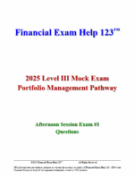 CFA Level 3 2025 Bill Campbell Mock Exams (Portfolio Management Pathway)