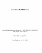 CFA 2025 Level 3 AnalystPrep Essays All Pathways
