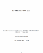 CFA 2025 Level 3 AnalystPrep Question Bank - All Pathways