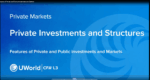 CFA 2025 UWorld Level 3 Private Markets Pathway Video Lectures