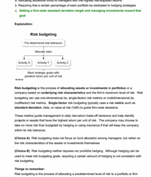 CFA Level 1 2025 UWorld Mock Exam 1, 2
