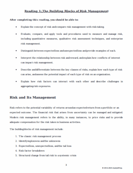 FRM 2025 Part 1 AnalystPrep Study Notes, QBank & Formula Sheet - PrepCFA
