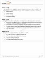 CAIA Uppermark 2025 Level 1 Mock Exam