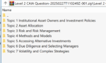 CAIA Uppermark 2025 Level 2 Qbank, Constructive Response and Essay Questions