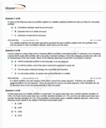 CAIA Uppermark 2025 Level 2 Qbank, Constructive Response and Essay Questions