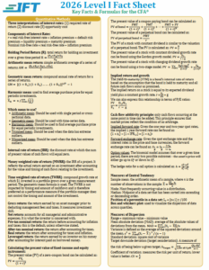IFT CFA Level 1 2026 Study Notes + Formula Sheet - PrepCFA