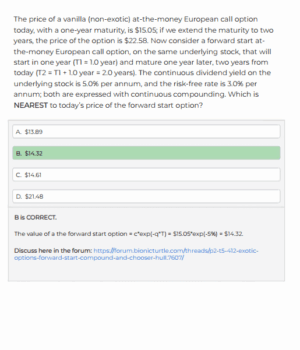 FRM 2025 Part 2 Bionic Turtle Practice Questions and Mock Exam