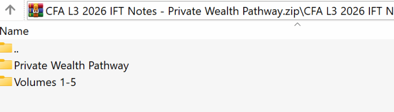 2026 CFA Level 3 IFT Study Notes Private Wealth Pathway + Fact Sheet ...