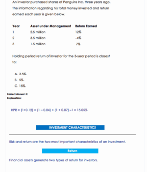 CFA 2026 Level 1 Finquiz Question Bank