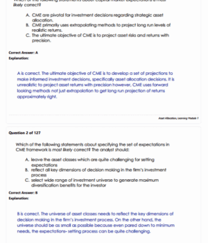 CFA Level 3 2026 Finquiz Question Bank Portfolio Management Pathway