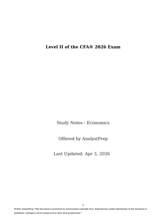analystprepl22026.png CFA 2026 AnalystPrep Level 2 Study Notes