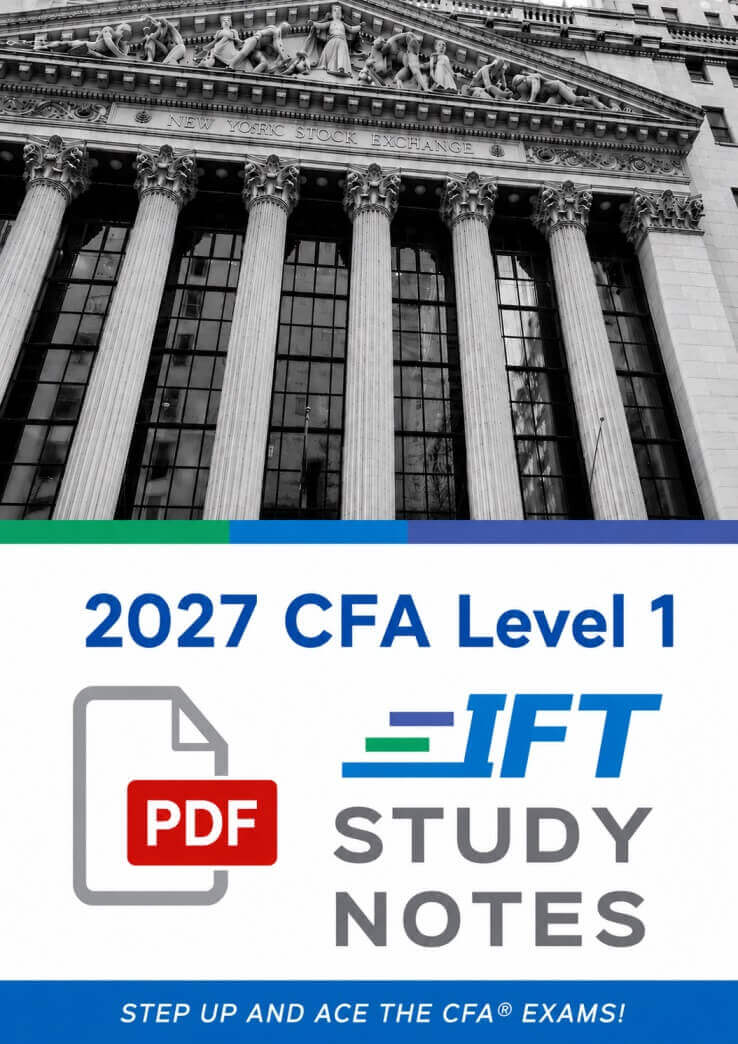 iftcfalevel1_2027.jpg CFA 2027 IFT Study Notes Level 1 with Formula Sheet